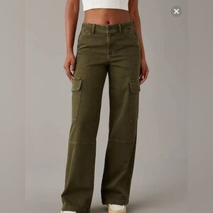Drape Stretch Cargo Super High-Waisted Baggy Wide-Leg Pant